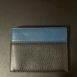 Men's Black and Blue Patricia Nash Leather Wallet